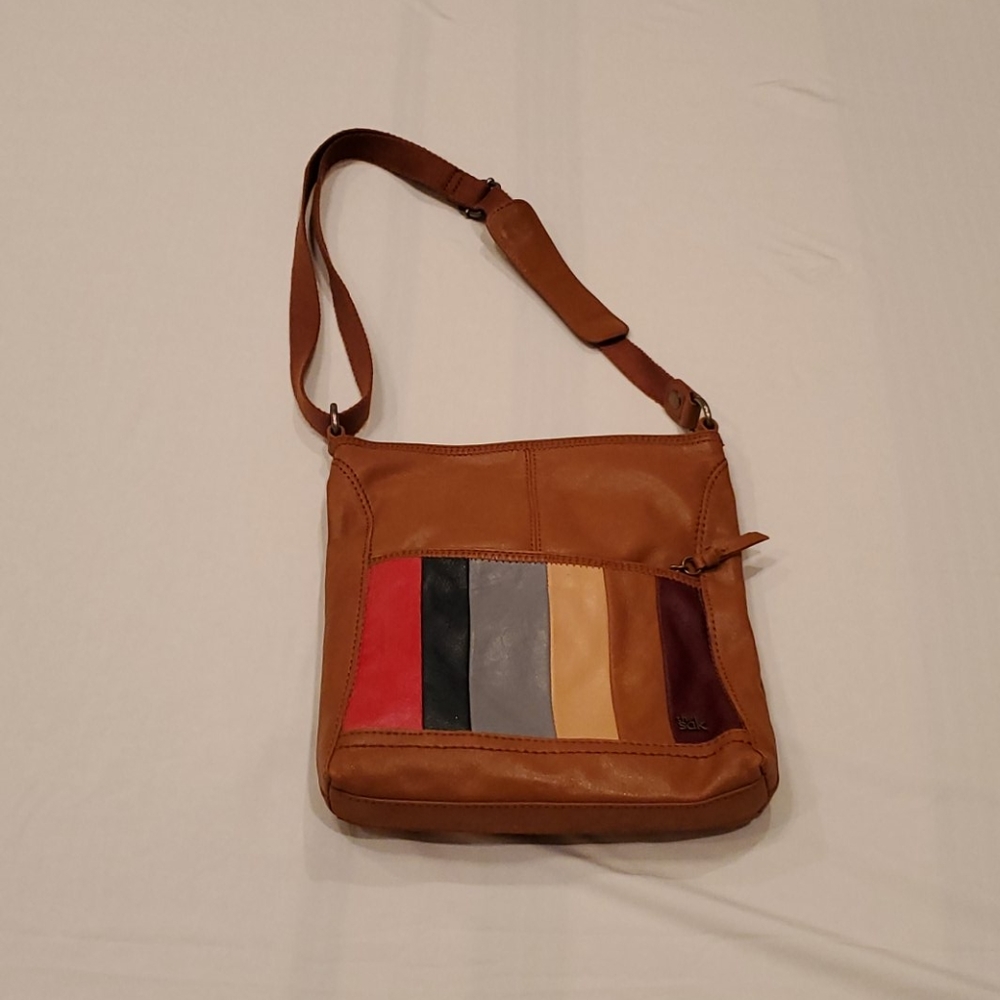 Leather crossbody bag
